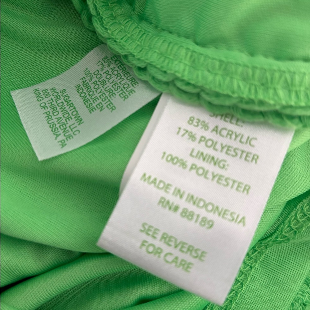 Lilly Pulitzer Lime Green Summer Party Dress: Size M - Picture 7 of 11